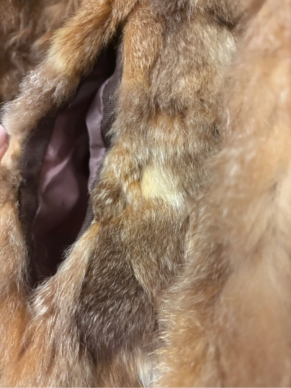 Vintage M. Solomon Sz S Patchwork Rabbit Fur Jacket Coat 70s 80s EXCELLENT!